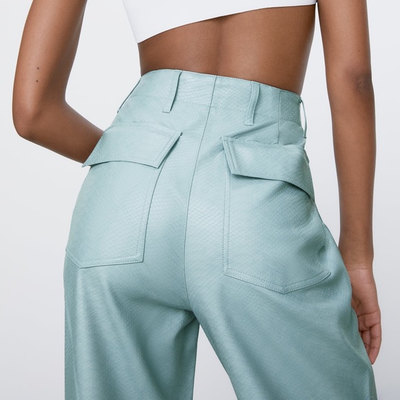 (SOLD ON FB) ZARA Faux Leather Pants - Picture 2 of 6
